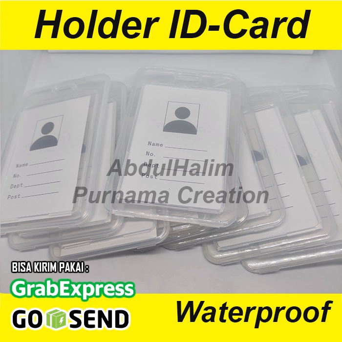 ID Card Holder IDcard Flip Casing Full Cover Water Proof