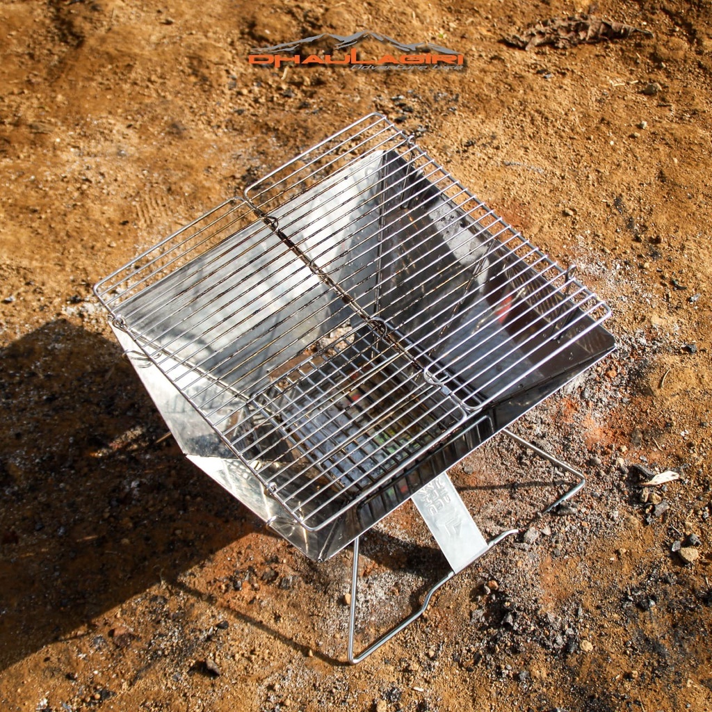 BISA COD Dhaulagiri Folding Camp Grill -  Barbeque Grill - Alat Pemanggang - ALat Panggang Grill Portable