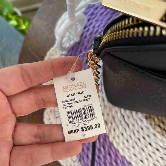 MK Jetset Dome Xcross Crossbody Black