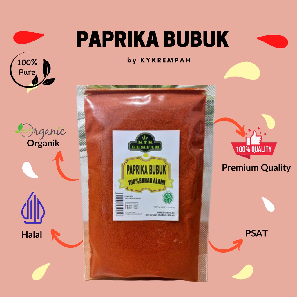 

Paprika Bubuk Asli [100 Gram]