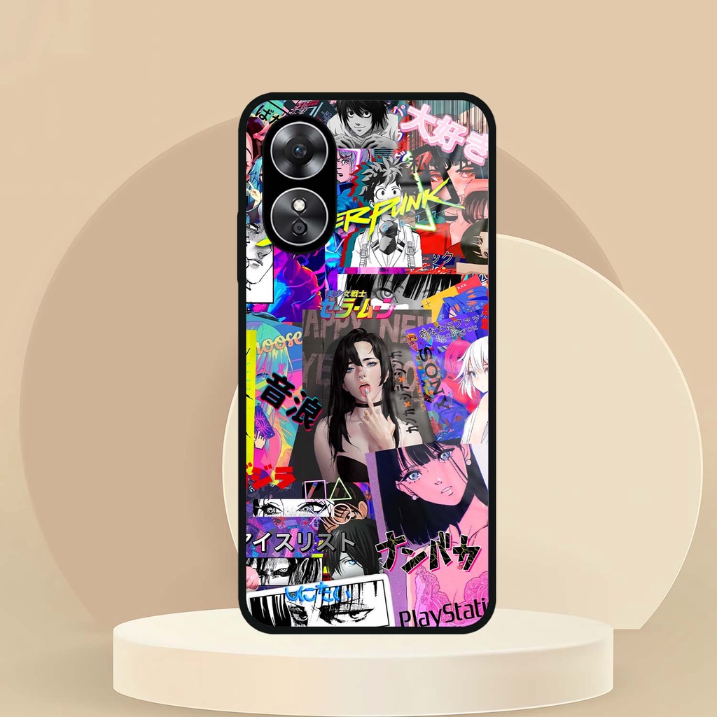 (SV09) Case Kilau Oppo A17 | A17 | Casing Hp Oppo | Pelindung Smartphone | Motif Aesthetic Seven Cas