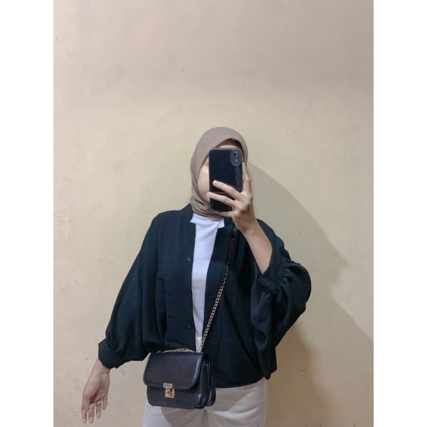 KEMEJA BATWING // BATWING BLOUSE OUTFIT LENGAN BALON / KEMEJA OVERSIZE