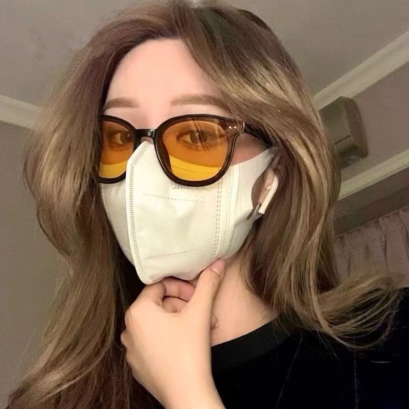 Papaozhu Chic Gentle Lang Lensa Hijau Bingkai Persegi Kacamata Hitam Untuk Wanita Pria Unisex Fashion UV400 Pelindung Kacamata Warna Luar Ruangan Kacamata Sunnies Kacamata