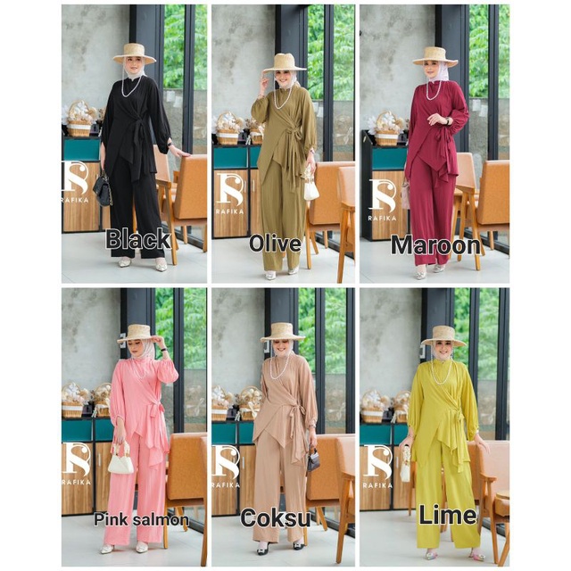 ALLISYA SET ORIGINAL BY RAFIKA STORE (Atasan & Celana)