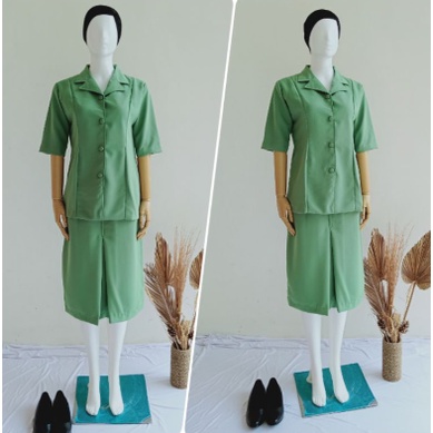 Satu Set Baju Persit Pendek Bahan Sritex Pusat dan Semiwoll