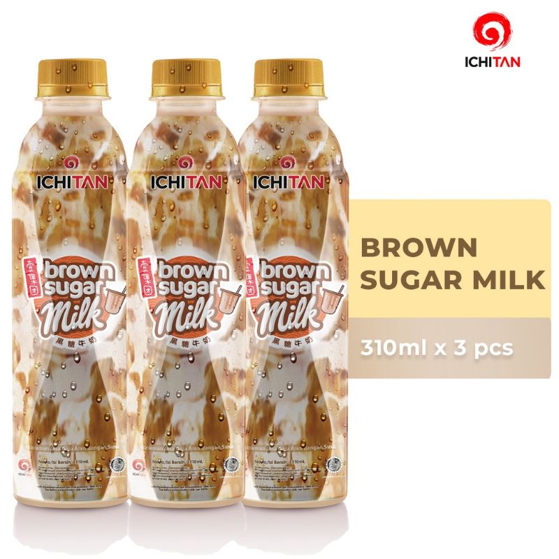Jual Ichitan Brown Sugar Milk 310ml 3 pcs Shopee Indonesia