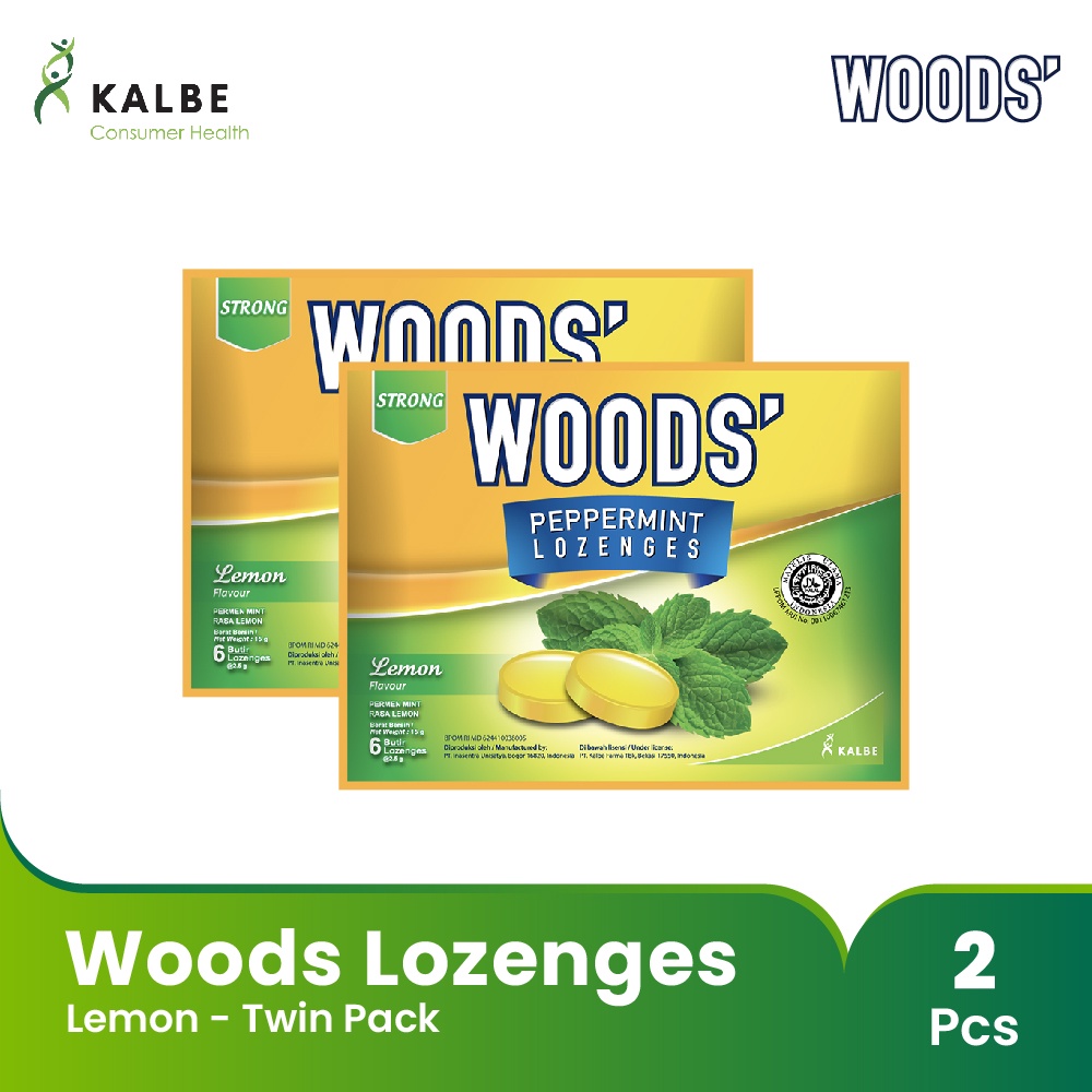 Woods Lozenges - Twin Pack - Permen Pelega Tengorokan