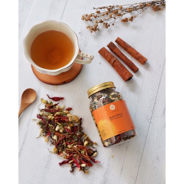 

Aura hawa Teh Herbal alami untuk keputihan dan kram menstruasi