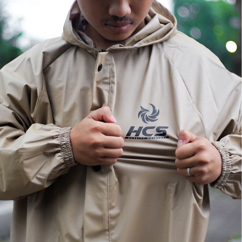 JAS HUJAN, RAINCOAT Terbaik Pria Wanita BY HCS Anti Rembes Mocca
