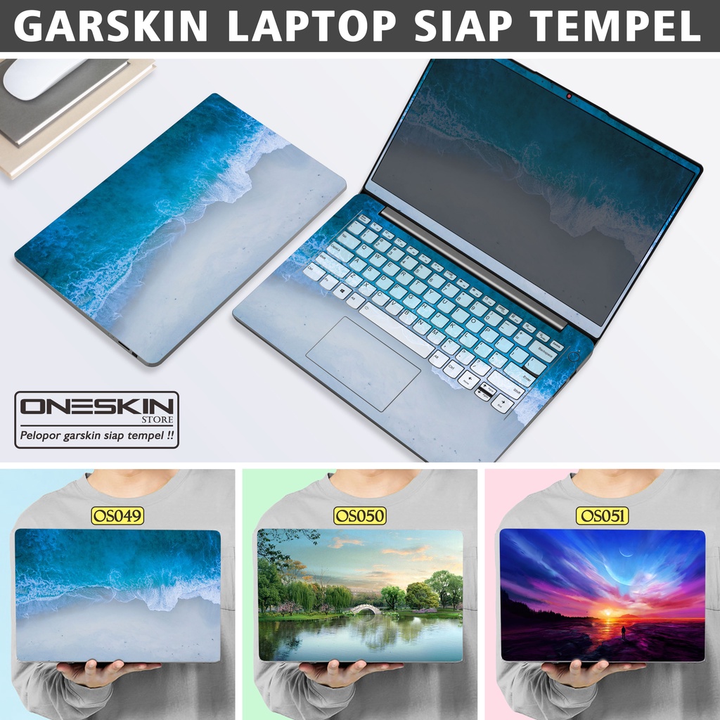 Garskin Sticker Laptop Protector Macbook Full Body Bottom Bezel Palmrest Skin Beach Panoramic