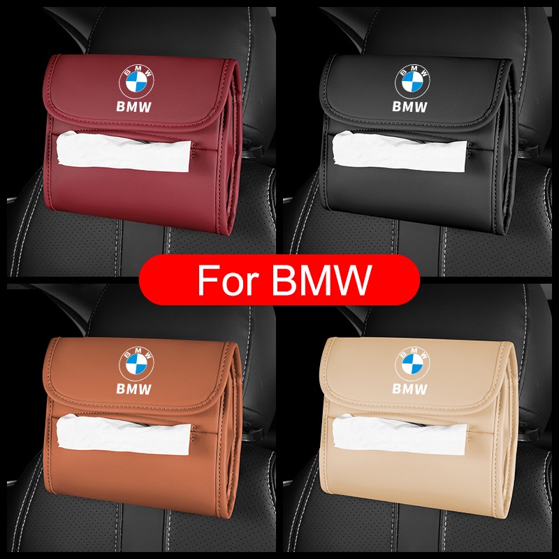 (NEW) Untuk BMW Kotak Tisu Mobil Laci Kursi Gantung tissue box Kreatif Sandaran Tangan box interior Untuk F30/F20/F10/E34/E46/E60/E90/E36/X1/X3/X5