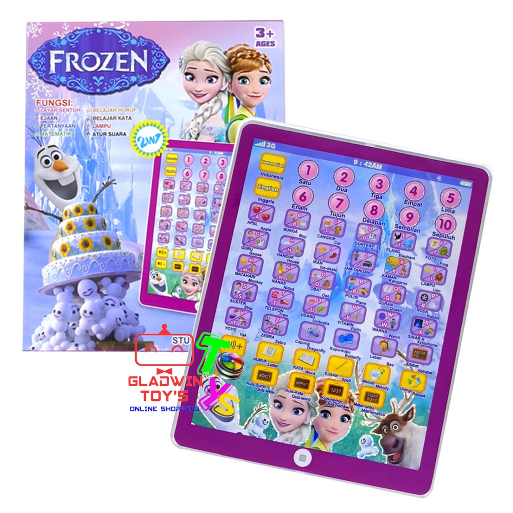 MAINAN IPAD KARAKTER AVENGERS FROZEN PRINCESS PLAYPAD BIG