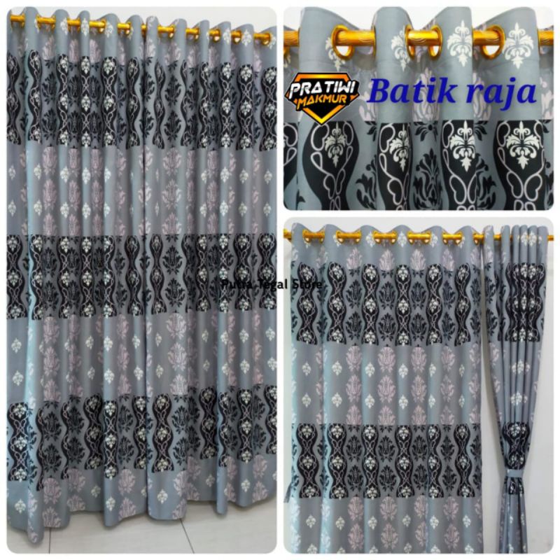 Gorden Pintu Dan Jendela Ukuran Besar Gorden Tirai Batik Raja Murah