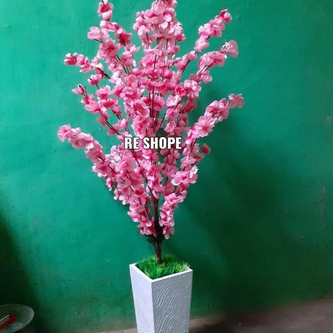 BUNGA PLASTIK/BUNGA ARTIFICIAL HIAS/ SAKURA BESAR 1 TANGKAI JUMBO NON RT4655HY