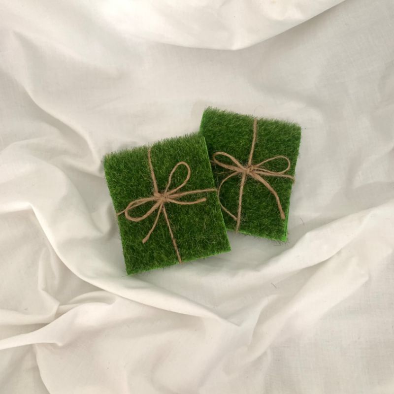 Jimo mini grass carpet - karpet rumput mini - aksesoris jimo house