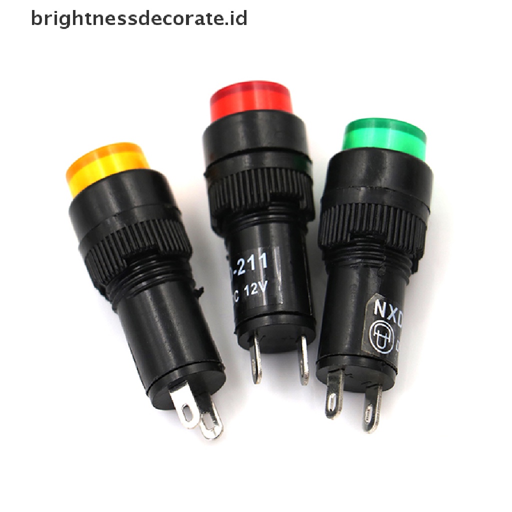 [Birth] Lampu LED pilot panel Indikator Sinyal warning light lamp AC/DC 10mm [ID]