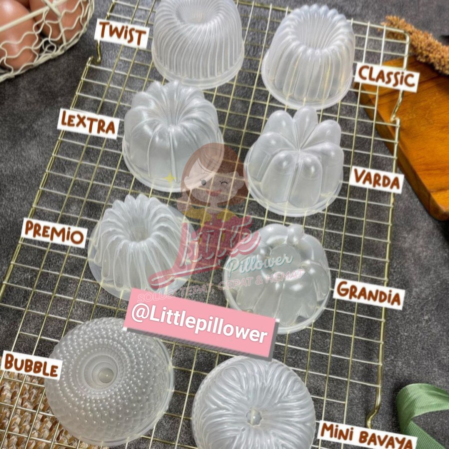 (MINITWI) CETAKAN Puding Jelly Premium Food Grade Tebal - Pudding Mini