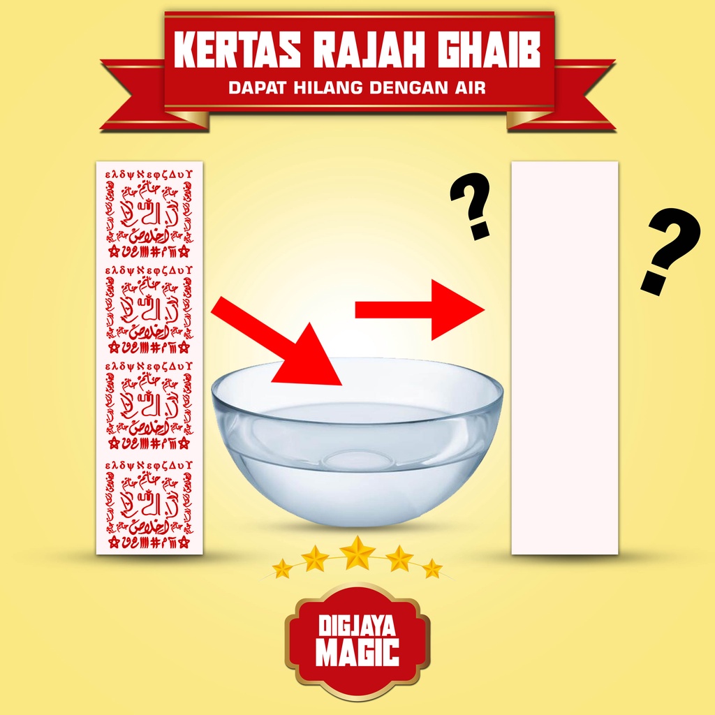 ALAT SULAP KERTAS RAJAH GHAIB DAPAT HILANG DENGAN AIR - DIGJAYA MAGIC