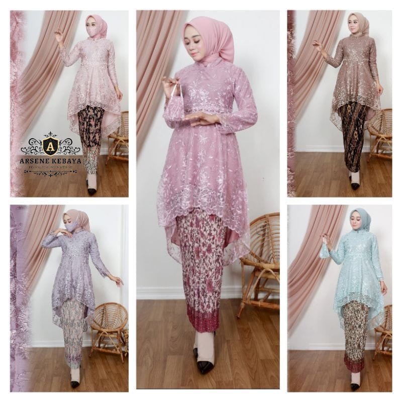 Kebaya Modern Kebaya Brokat Terbaru Kebaya Pinguin Set Aurora Zahra Payet Kebaya Wisuda Hijab