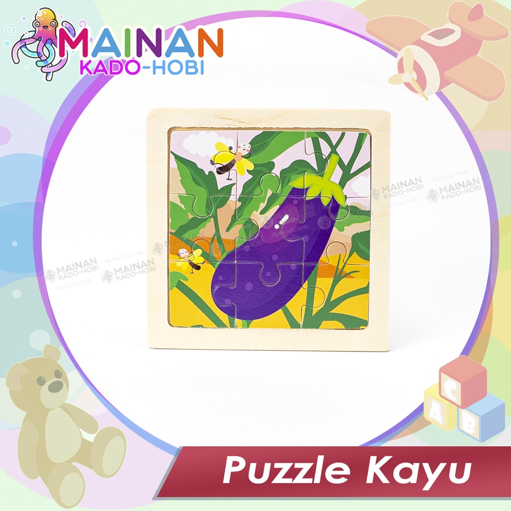 MAINAN MONTESSORI ANAK PUZZLE KAYU WOODEN BLOCK