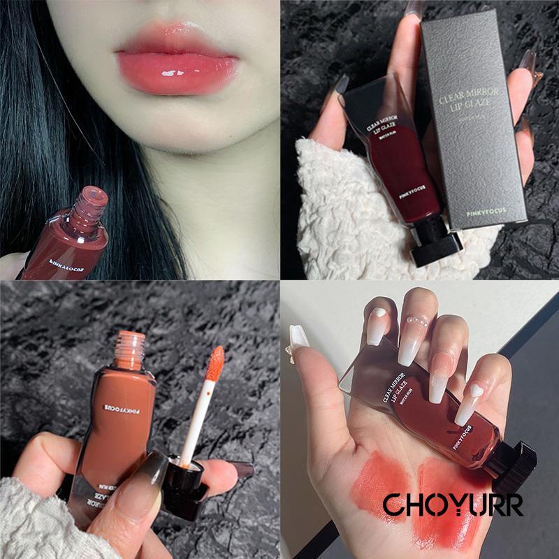 【COD】Lip Cream Clear Mirror Lip Glzaz Lipstik Waterproof Liptint Lipgloss Pewarna Bibir Natural Tahan Lama-CH