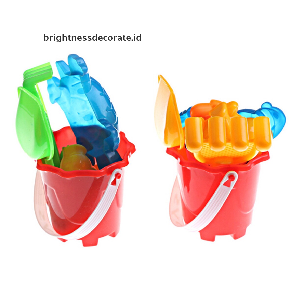 [Birth] Kids Beach Castle Bucket Spade Sekop Garukan Air Tools Mainan Alat Pasir Pantai Anak [ID]