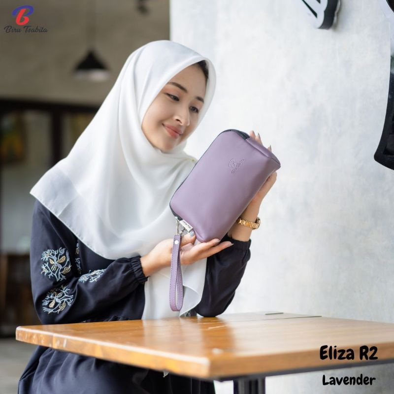 POUCH ELIZA R2 BY BIRU TSABITA BAHAN CHOCOLY ANTI AIR WATERPROOF PREMIUM 2 RESLETING