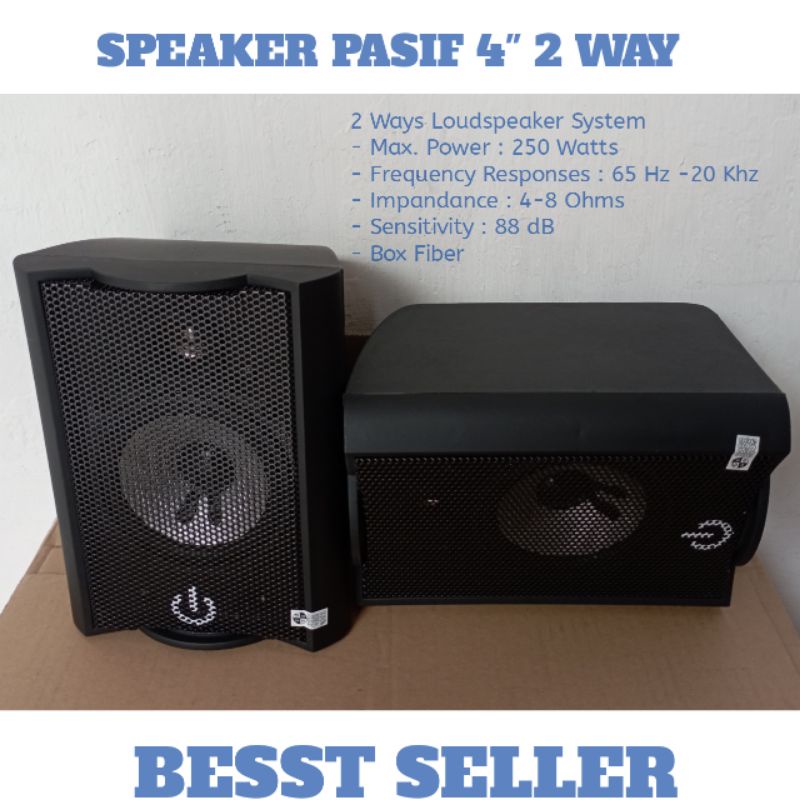 Speaker Pasif 4 Inch 2 Way Speaker Ruangan Cocok Untuk Cafe Kantor Studio Musik Mini