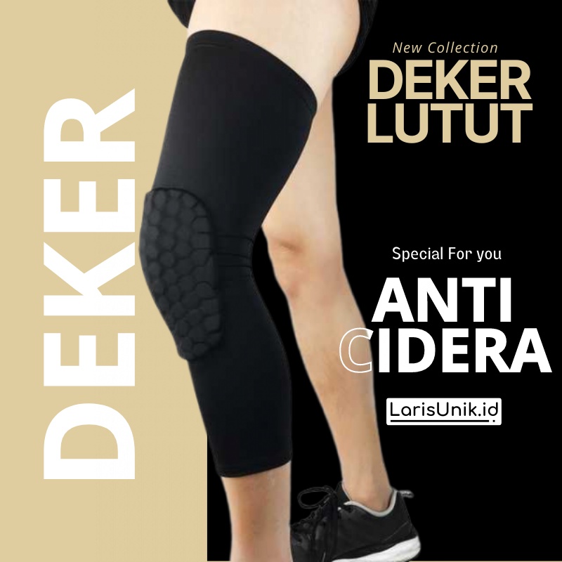 Pelindung Lutut Olahraga Deker Pelindung Lutut Anti Cedera Olahraga Basket Futsal Knee Guard Leg Sleeve