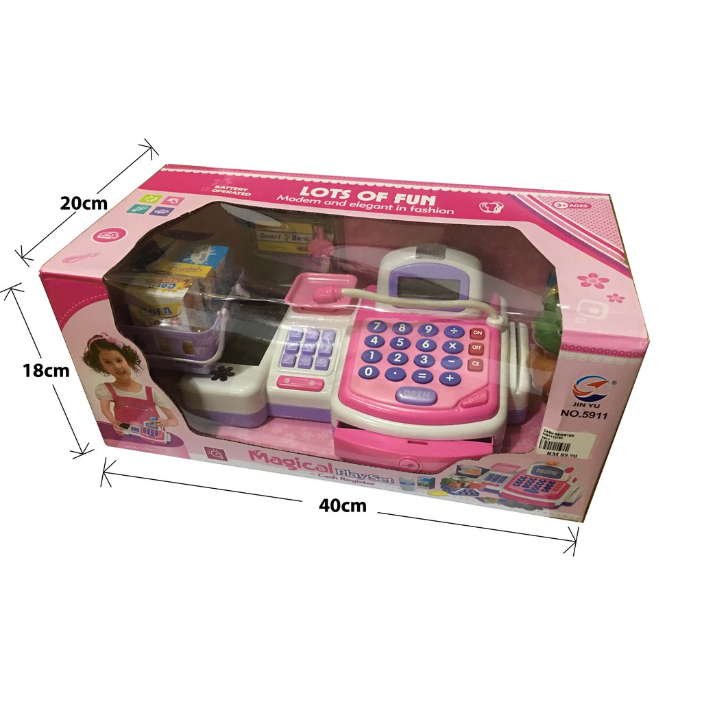 Mainan Kasir Pretend Play uang-uangan jual beli Magical Play Set Cash Register 5909