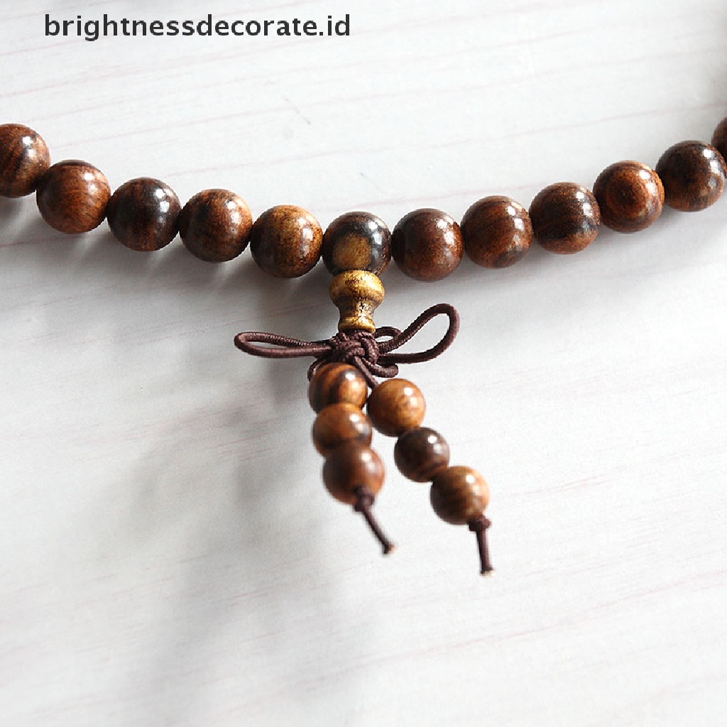 [Birth] Black rose108 8MM Tasbih Buddha Mala Kalung/Gelang [ID]