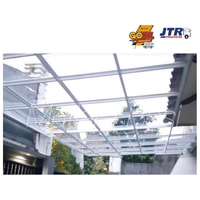 Solid Flat 2.0mm - Atap Fiber SolidFlat Solid - [VIA JNE SICEPAT] - Polycarbonate Flat - Solid Flat