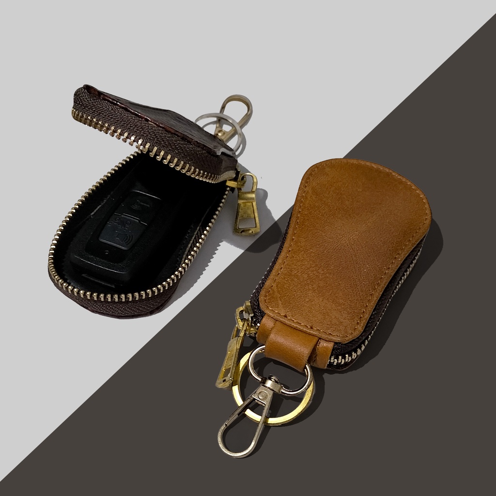 Gantungan kunci remote kunci mobil motor gantungan kunci kulit sintetis motif kulit buaya keychain motor