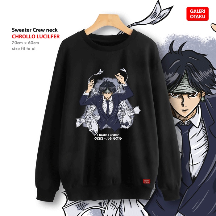 TERBARU SWEATER ANIME HUNTER X HUNTER CHROLLO LUCILFER / TOTEBAG ANIME PREMIUM / JAKET ANIME CREW NECK ANIME / SWEATER CHROLLO LUCILFER