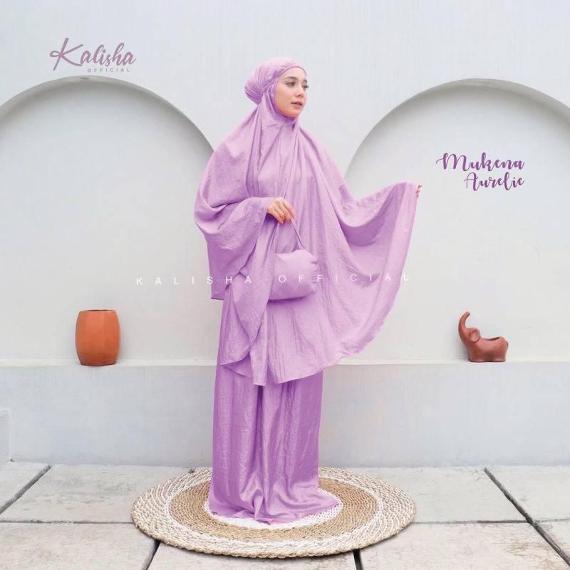Kalisha official - mukena aurelie parasit polos traveling