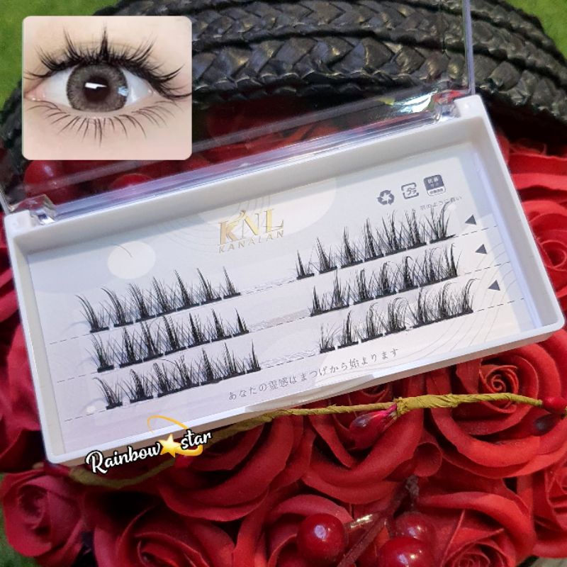 Fairy Eyelash Extension / Bulu Mata Douyin / Bulumata Manga Anime Lashes Diy / Thailand Korean Makeup Look / Little Devil Eyelash
