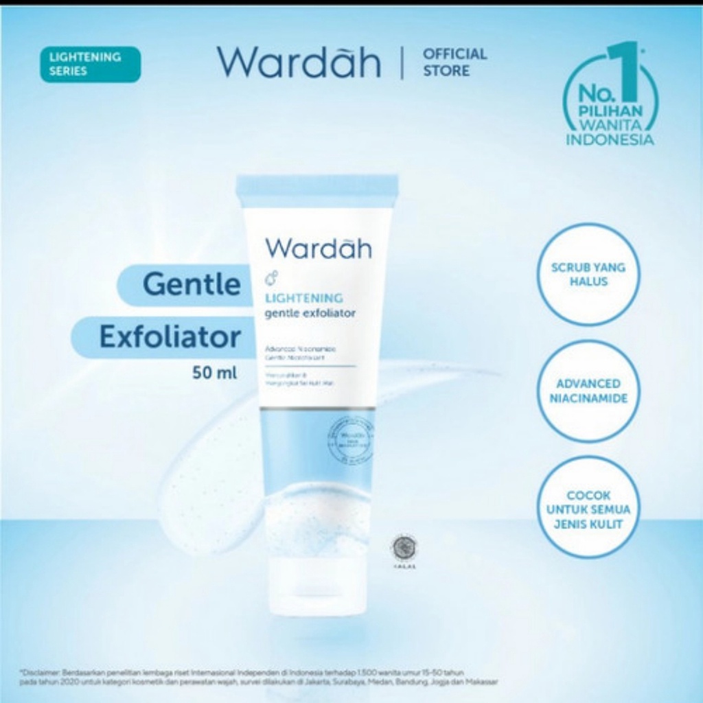 WARDAH Lightening Gentle Exfoliator 50ml - Amaze_Kosmetik