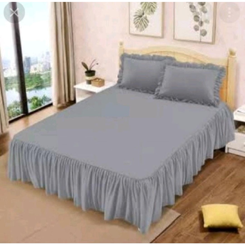 sprei rumbai 180*200/160*200 ukuran no 1 king/no 2 queen  size free 2 sarung bantal 2 sarung guling