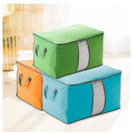 Storage Box / Bag BESAR Bamboo Organizer Selimut | Baju | Sprei Multifungsi - LPM Shop