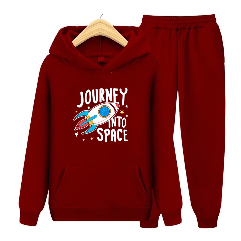 Setelan Anak Journey Into Space/Set Hoodie topi Size S-XXL