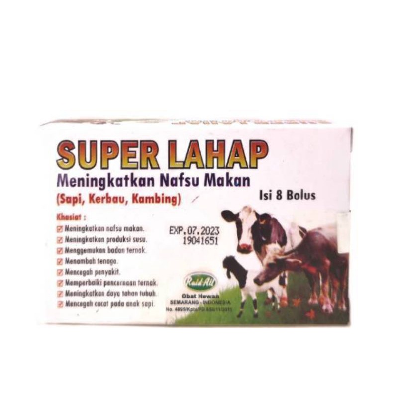 SUPER LAHAP ISI 8 BOLUS SAPI KAMBING KERBAU / MENINGKATKAN NAFSU MAKAN SAPI KERBAU KAMBING