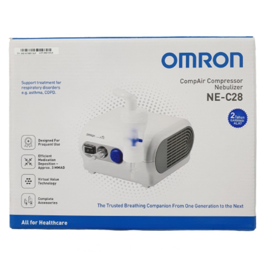 Nebulizer Omron Ne C28 Alat Uap Pernapasan Alat Uap Nebulizer Alat Bantu Asma