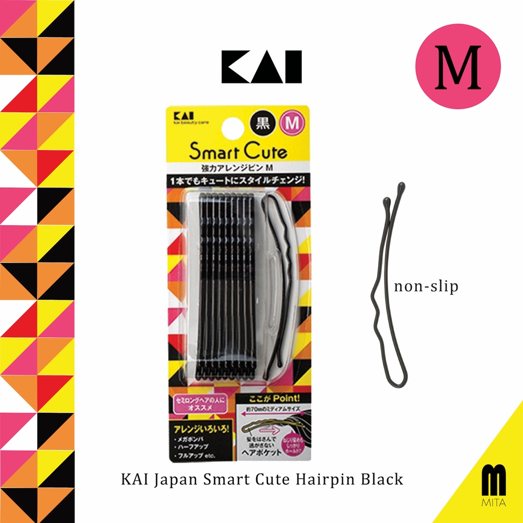 KAI Japan 'Smart Cute' R shape Jepit Lidi Hairpin