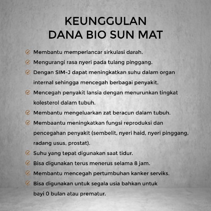 PROMO!!! DANA BIO SUN MAT MATRAS TERAPI KESEHATAN ORIGINAL by  iBerkah Official