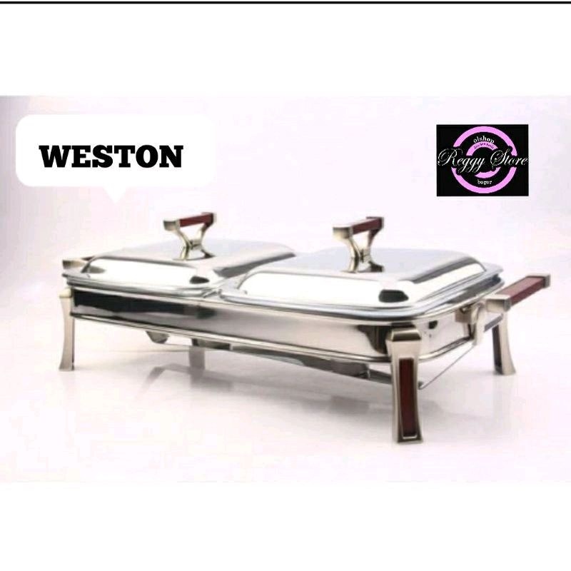 prasmanan twin square food warmer weston grande series