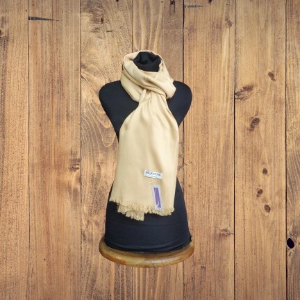 S18 SYAL SCARF POLOS // SYAL POLOS //PASHMINA POLOS - krem