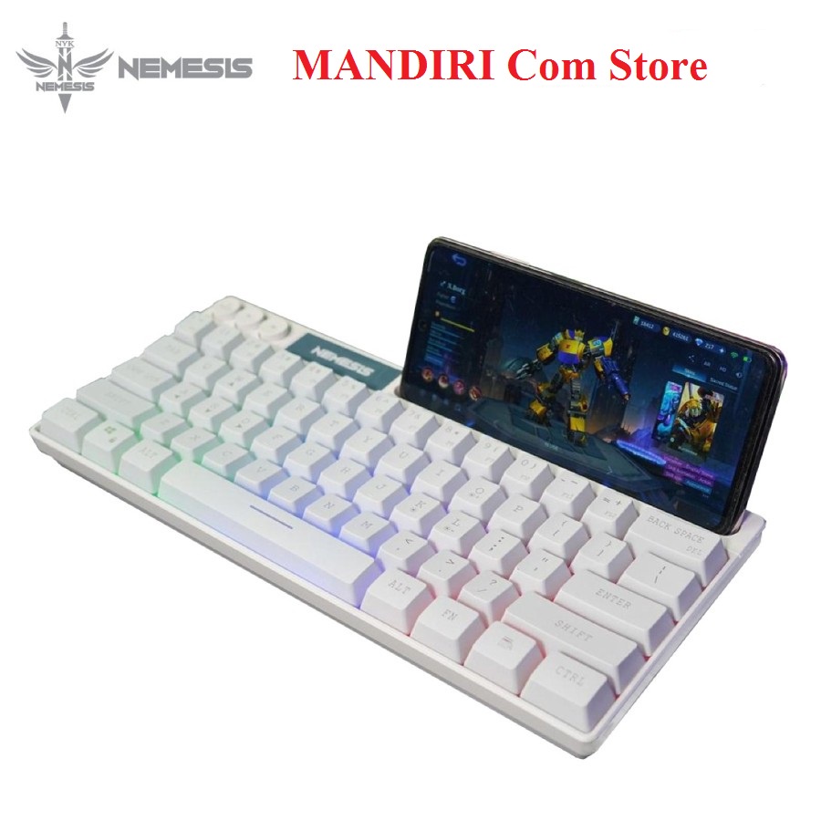 Keyboard Gaming NYK Nemesis ERIS K-06 mini RGB Stand Holder Membrane