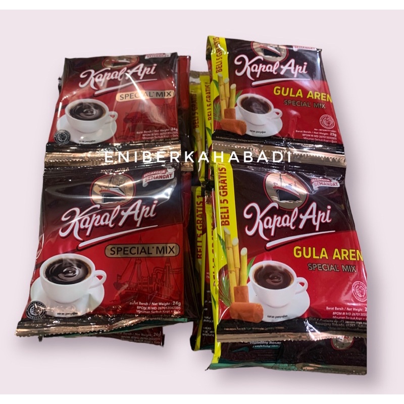 Jual Kopi Kapal Api Spesial Mix/ Kapal api Gula Aren 1 renceng | Shopee
