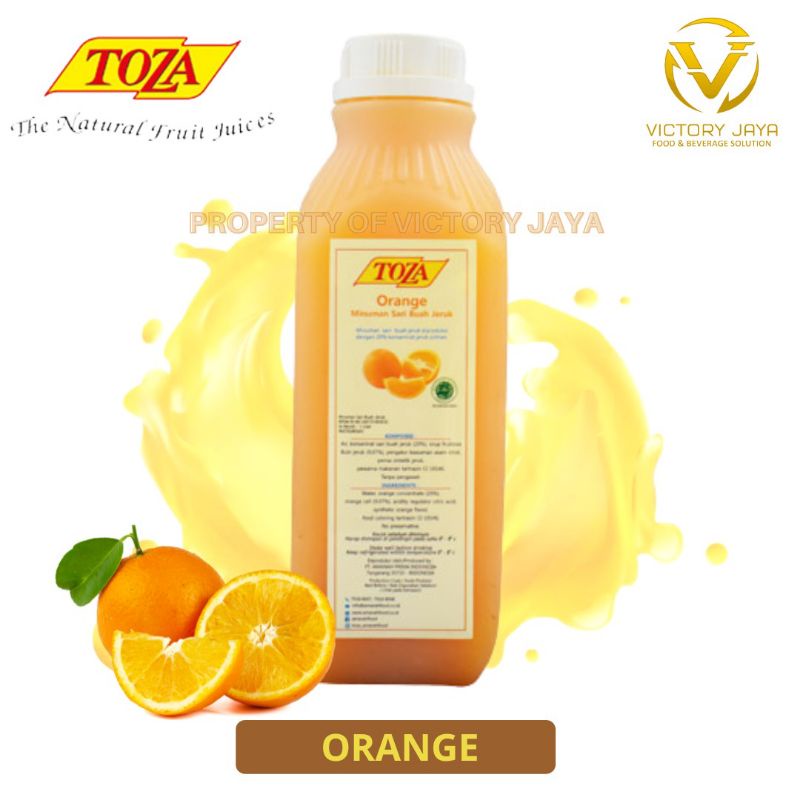 

Toza juice orange jeruk 1 liter / juice konsentrat / jus konsentrat hotel 1L natural fruit