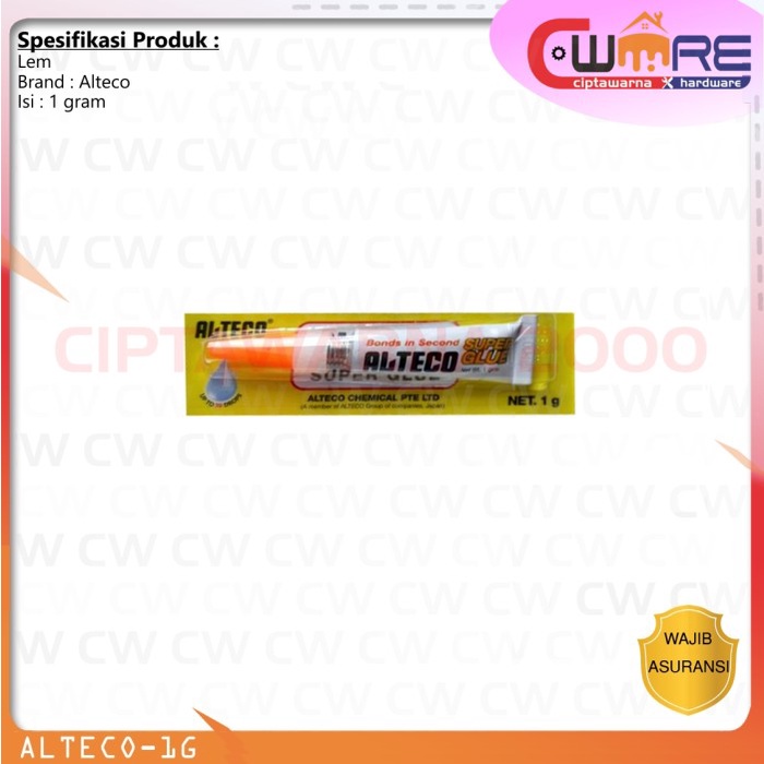 

:<:<:<:<] Lem ALTECO super glue Lem G serbaguna 1 Gram
